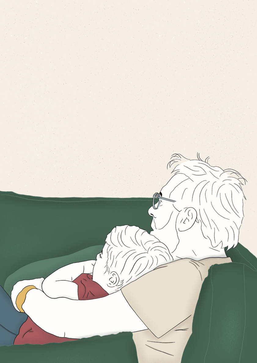 Elena et papy